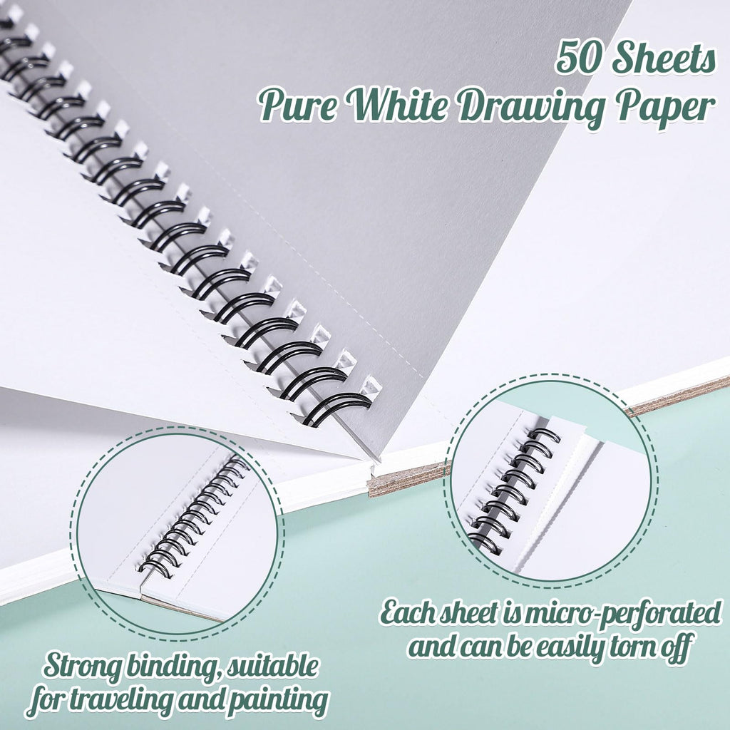 50 Sheets Marker Paper Pad, 7.6 × 7.6 in, 120gsm Alcohol Marker Paper