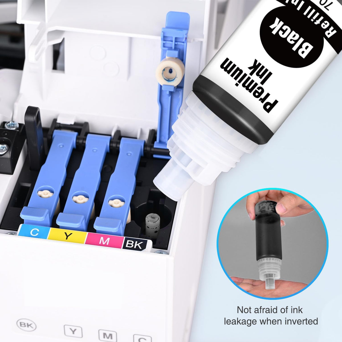 Compatible Ink Refill Bottles Replacement for EPSON 522 Ink Refill Bottles