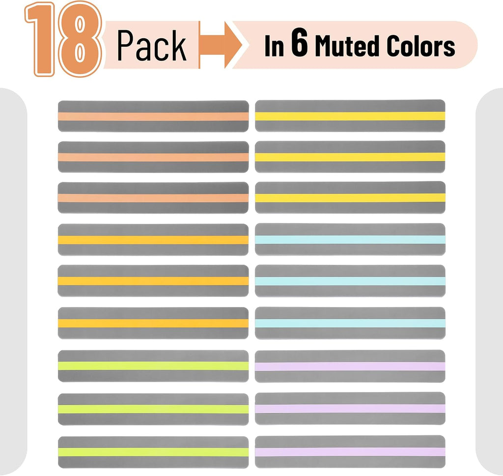 Mr. Pen- Guided Reading Strips, 18 Pack, Colorful, Bookmarks for Kids