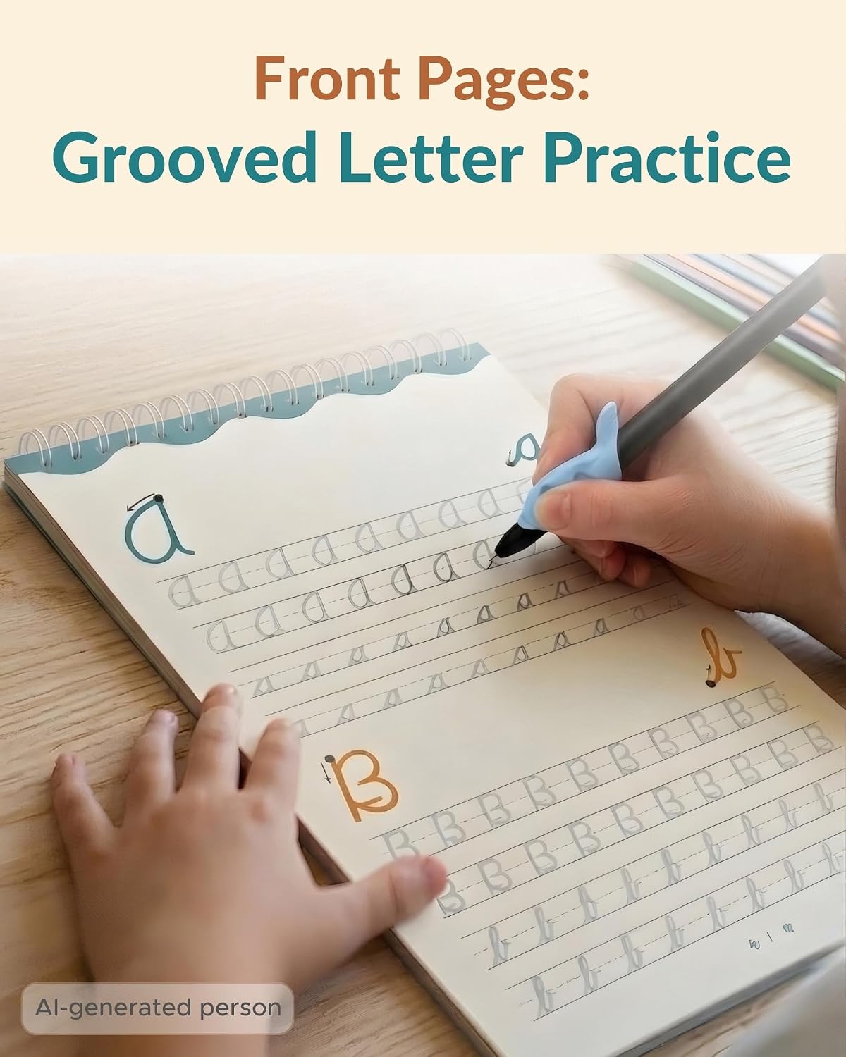 Magic Grooved Cursive Handwriting Workbook for Kids