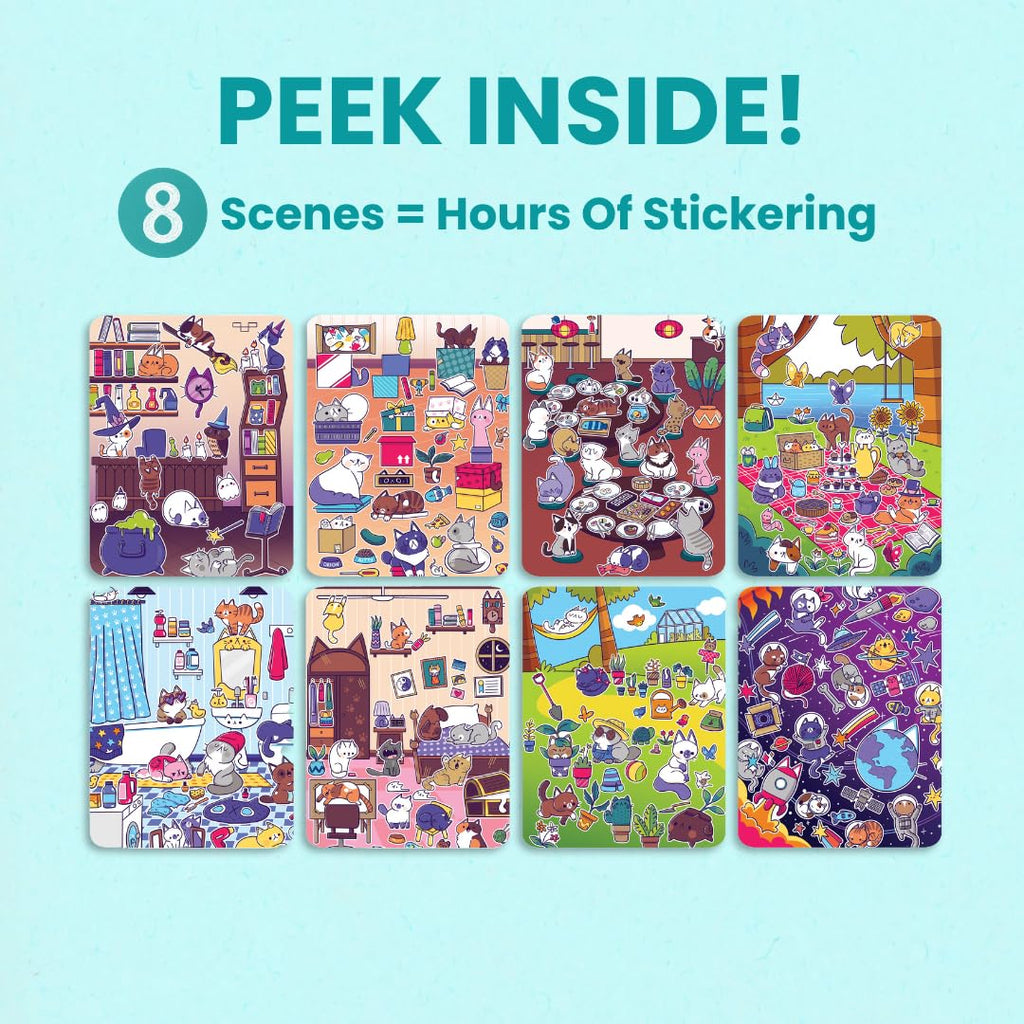 Cupkin Mosaic Sticker Art | ABC Activity Book, 52 Pages, 3000+ Stickers