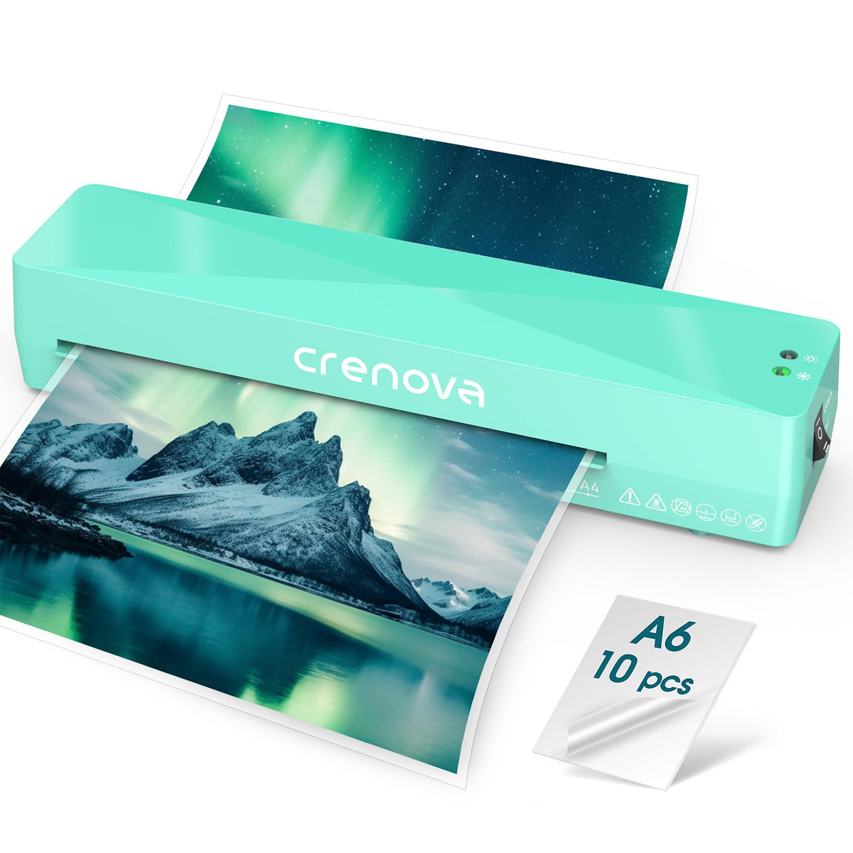 13" A4 Thermal Laminator with 10 Laminating Sheets