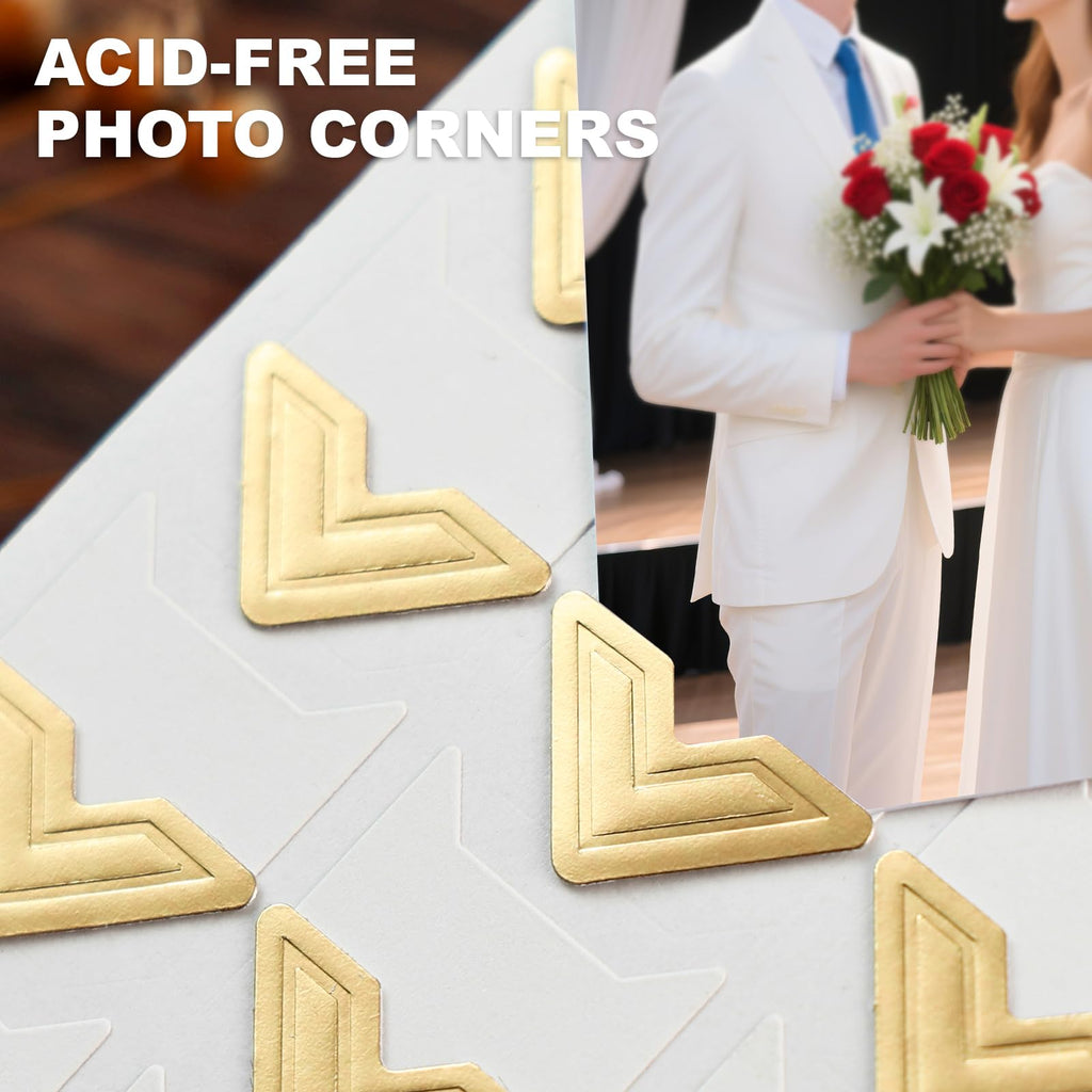360 Pcs Photo Corners Self Adhesive, Scrapbooking Photo Mounting Corners, Black Photo Mounting Corners for DIY Scrapbook, Photo Album, Memory Books, Picture Frames by CHIALLCO