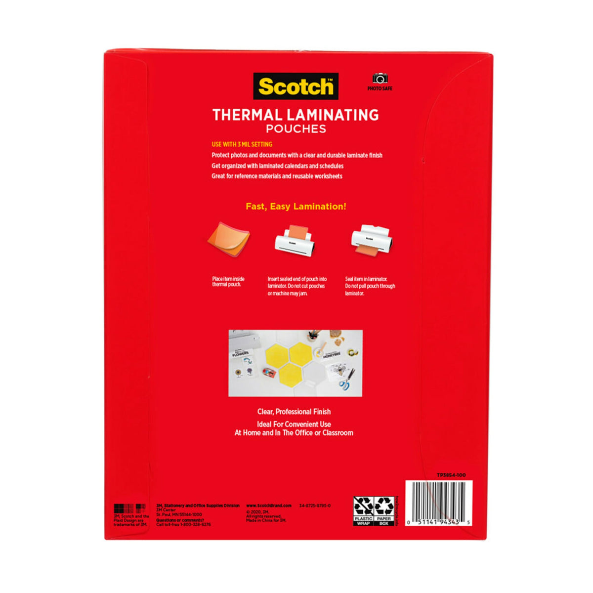 Scotch: Letter Size Thermal Laminating Pouches