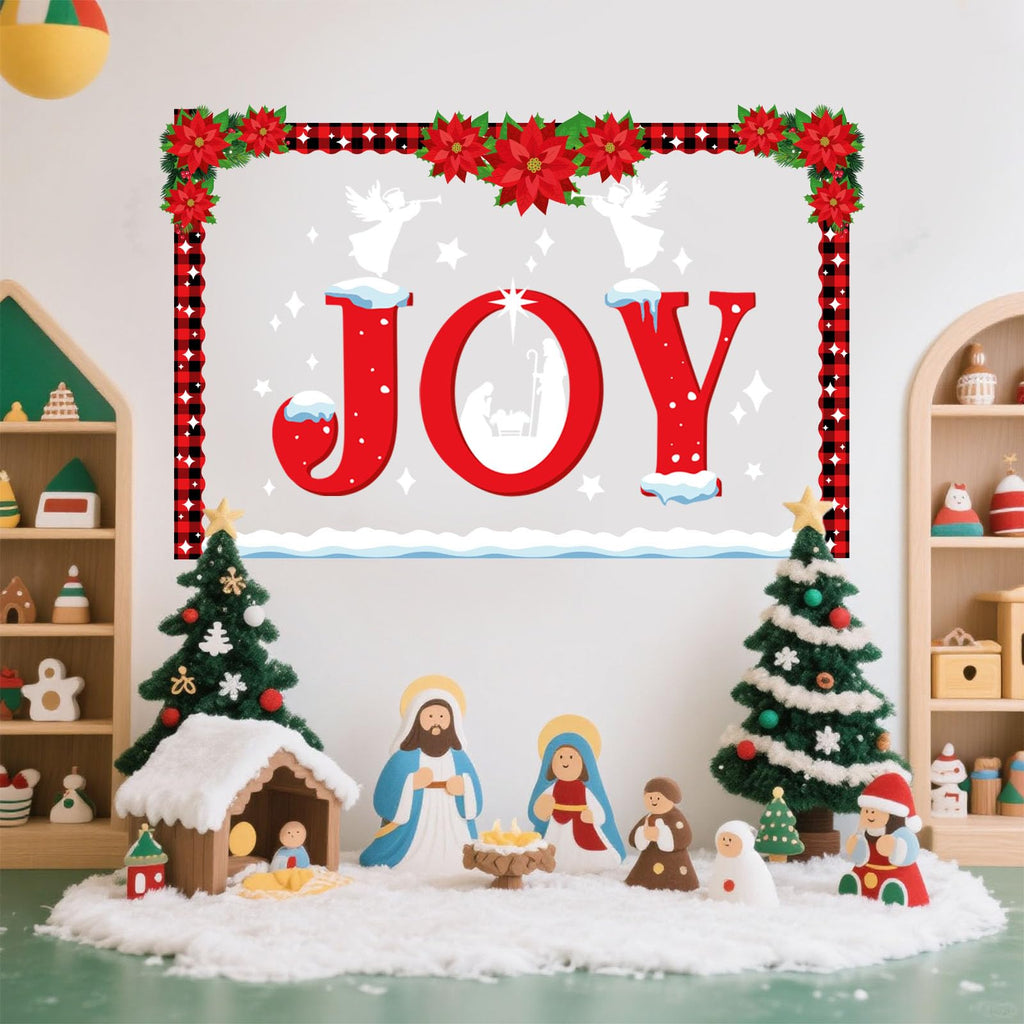 Funrous 71 Pcs Winter Bulletin Board Set Holidays Around The World