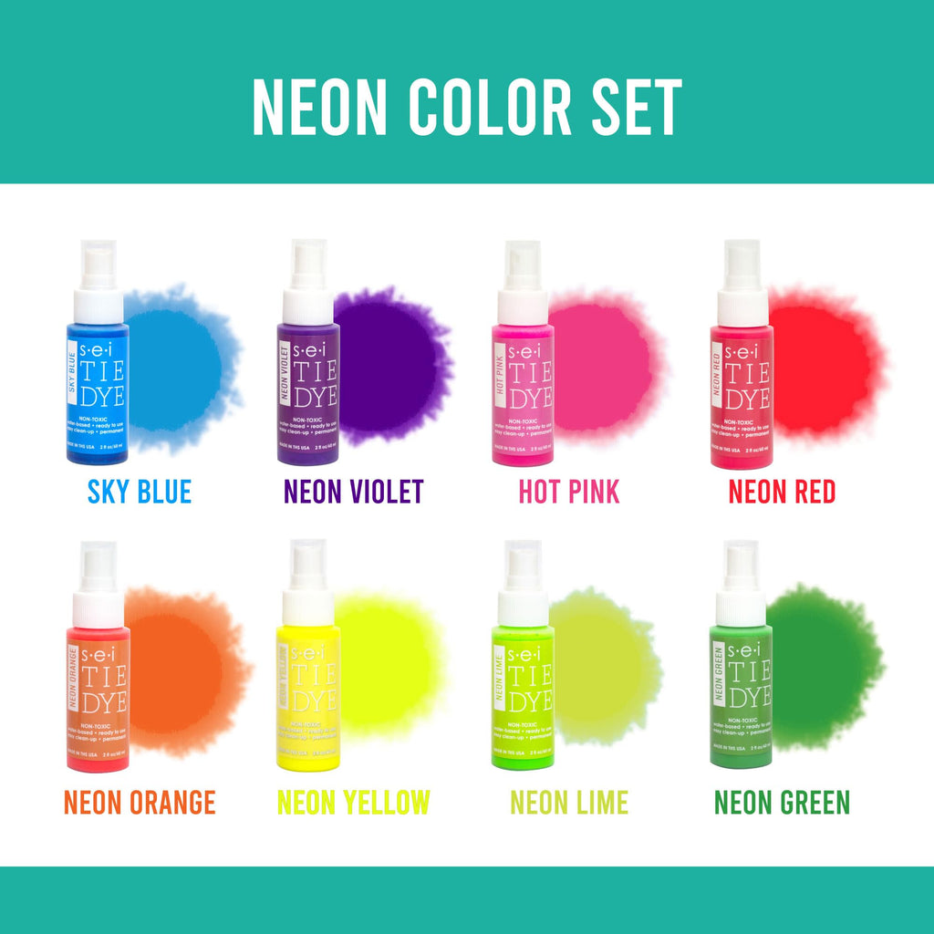 Sei Tie Dye Kit Natural Fade, 8 Color Earth Tone Fabric Dye Spray Set