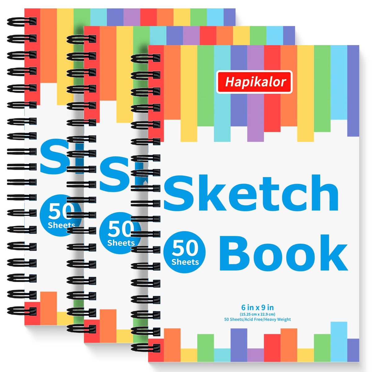 Hapikalor: Spiral-Bound Art Sketchbook