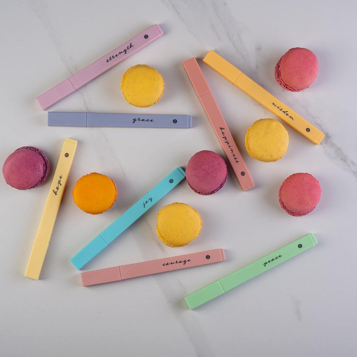 DIVERSEBEE Bible Highlighters with Soft Chisel Tip, No Bleed (Pastel)