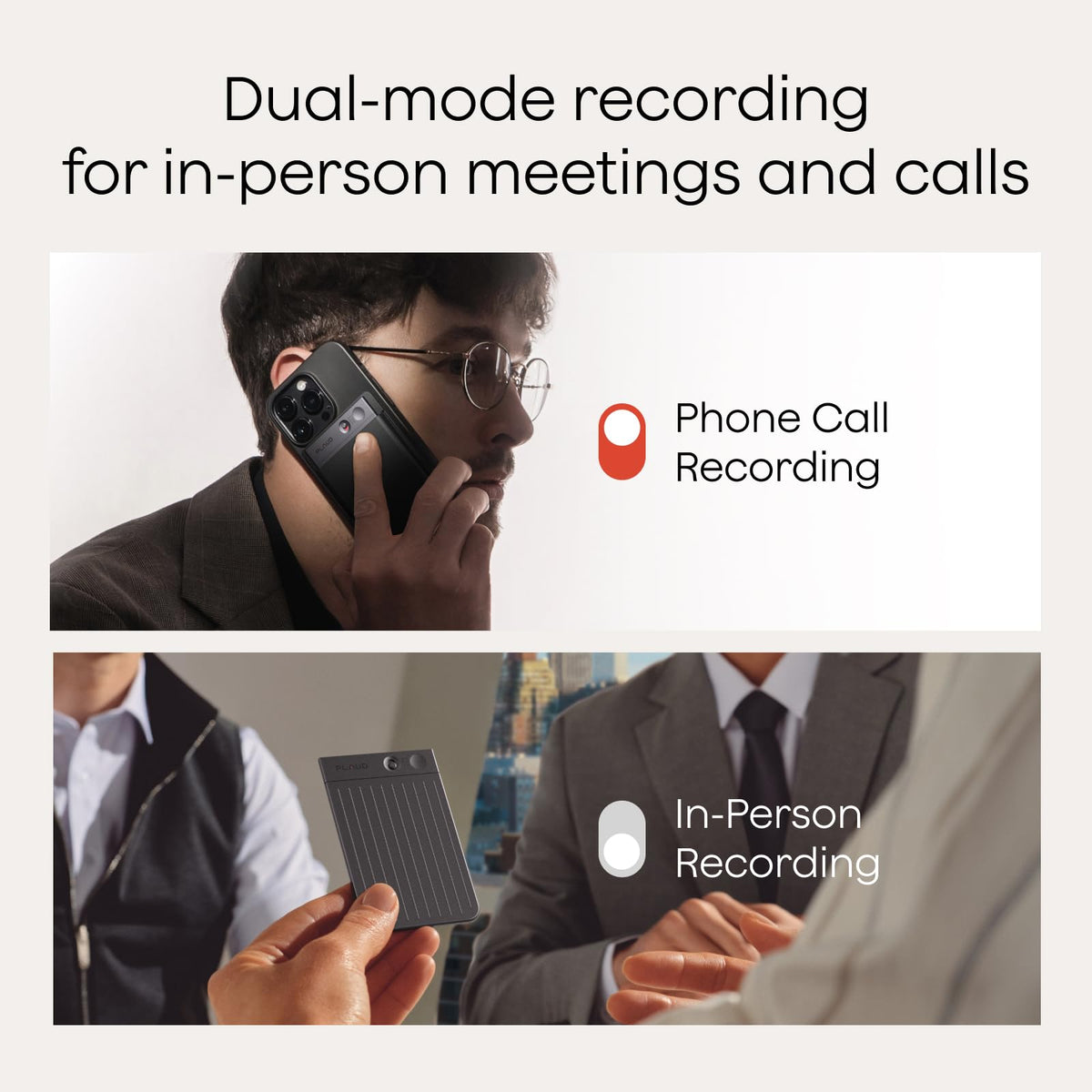 Plaud Note AI Voice Recorder Transcribe & Summarize, Non-Pro Version