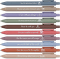 10Pack Bible Pens No Bleed Through, Christian Inspirational Ballpoint Pen