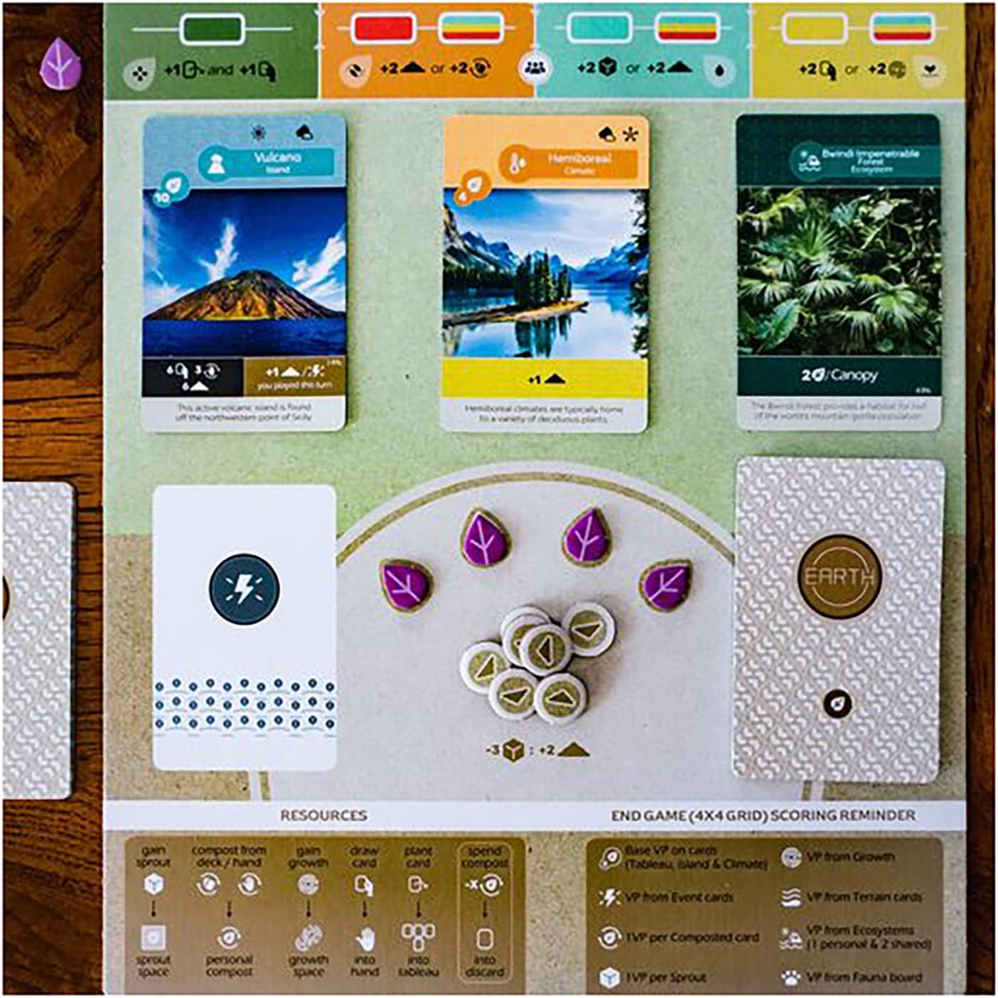 Inside Up Games: Earth — Ecosystem Engine-Building Board Game (Ages 13+)