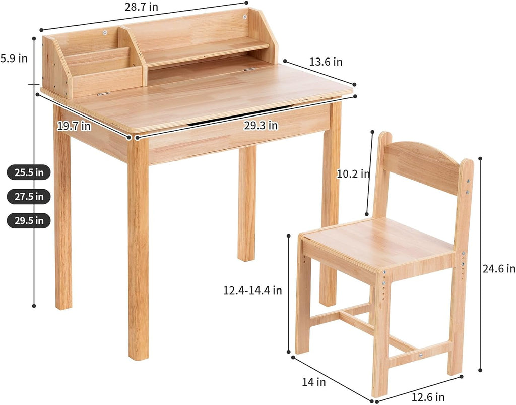 UNICOO Adjustable Children's Desk and Chair Set