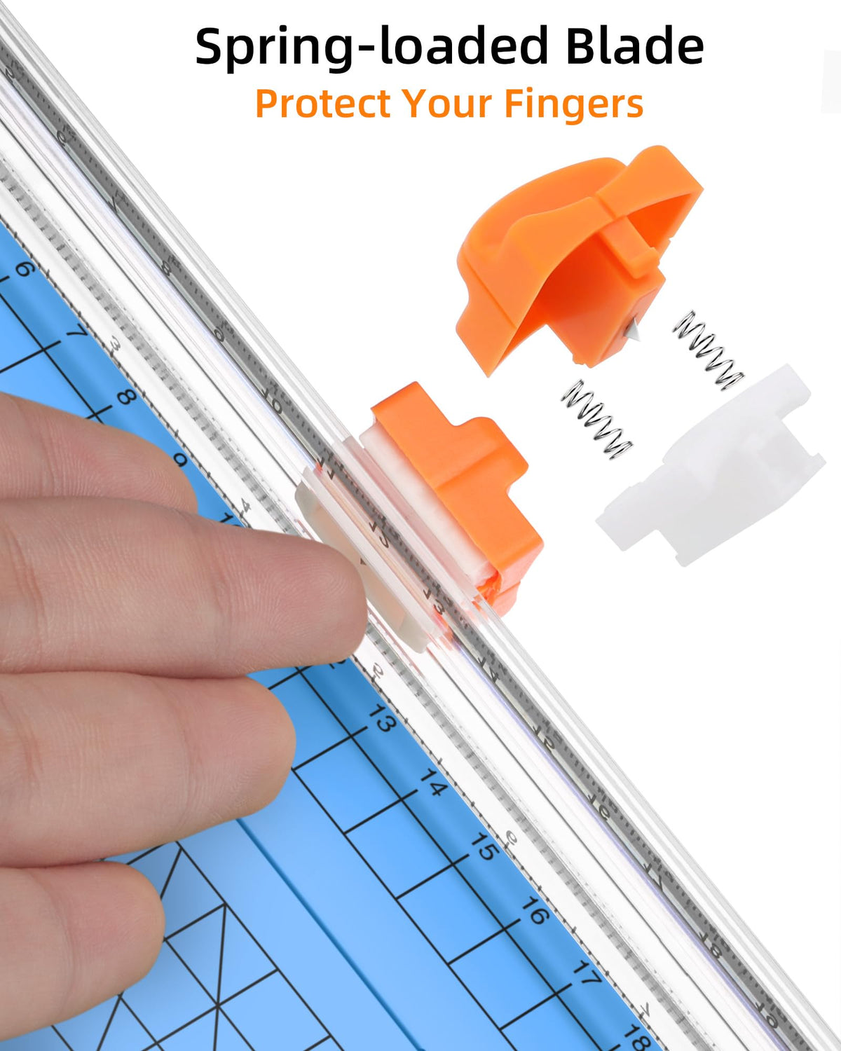 Firbon A5 Paper Cutter, Small Straight Paper Trimmer with Side Ruler