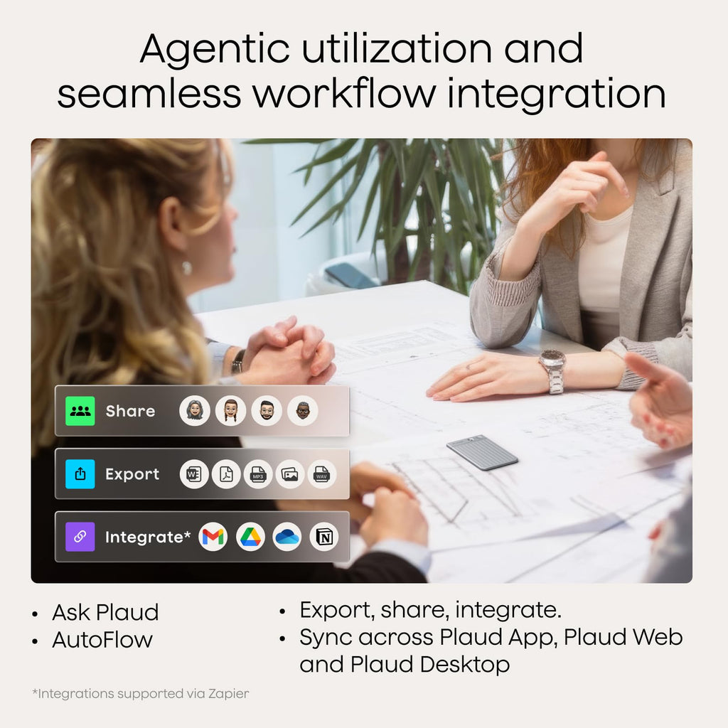 Plaud Note AI Voice Recorder Transcribe & Summarize, Non-Pro Version