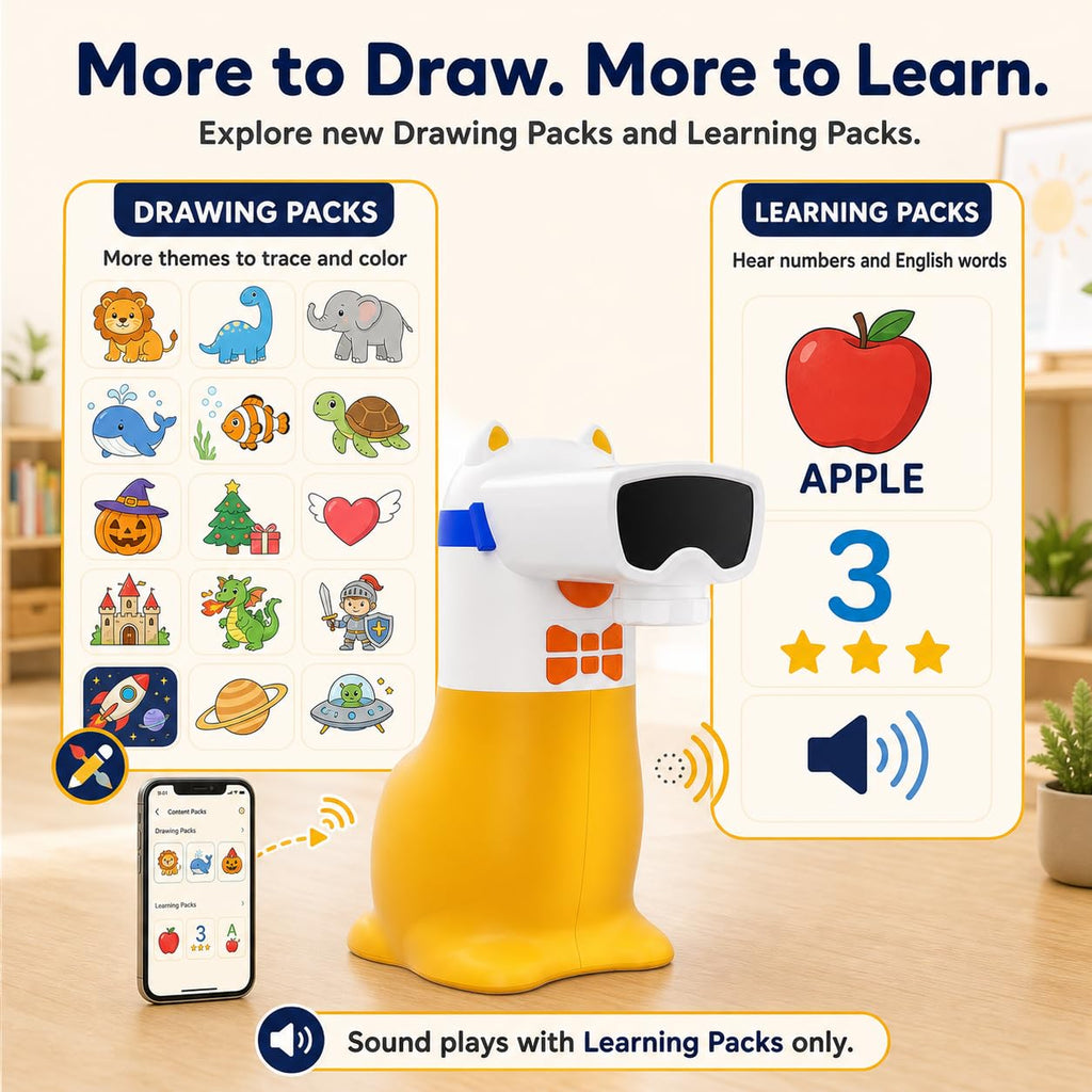 AI Drawing Projector for Kids, Birthday Gift Toy, Ages 5-12