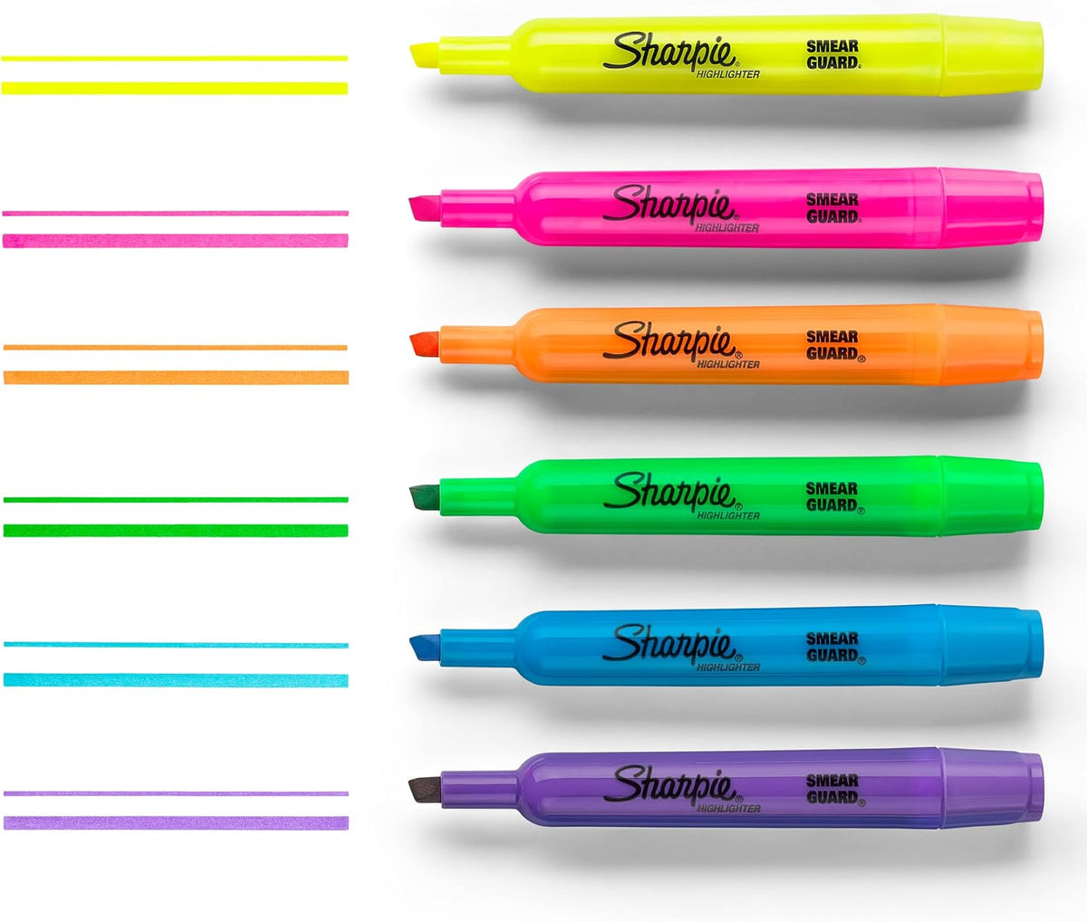 Sharpie Accent Tank-Style Highlighters, Assorted Colors, 4 Count - Back to School, Desk Supplies
