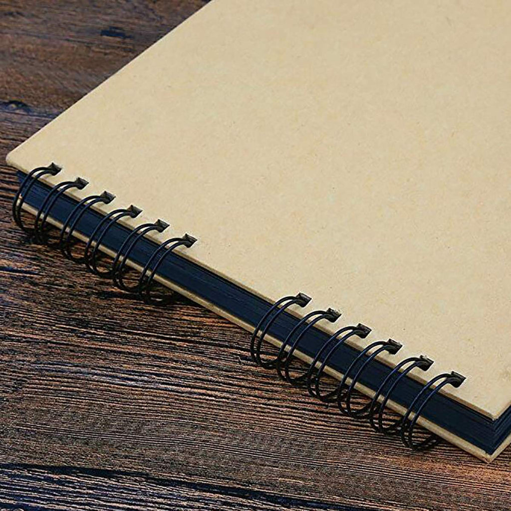 Gotideal 80 Pages Scrapbook Album with 10 Metallic Markers, Black