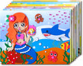 20 Pcs Foam Stickers Mosaic Sticker Art Kits for Kids,DIY Cartoon Animal Painting Stickers Class Drawing Sticker Puzzle Art Craft Kit for Girls Boys Preschool Activities Early Learning Games