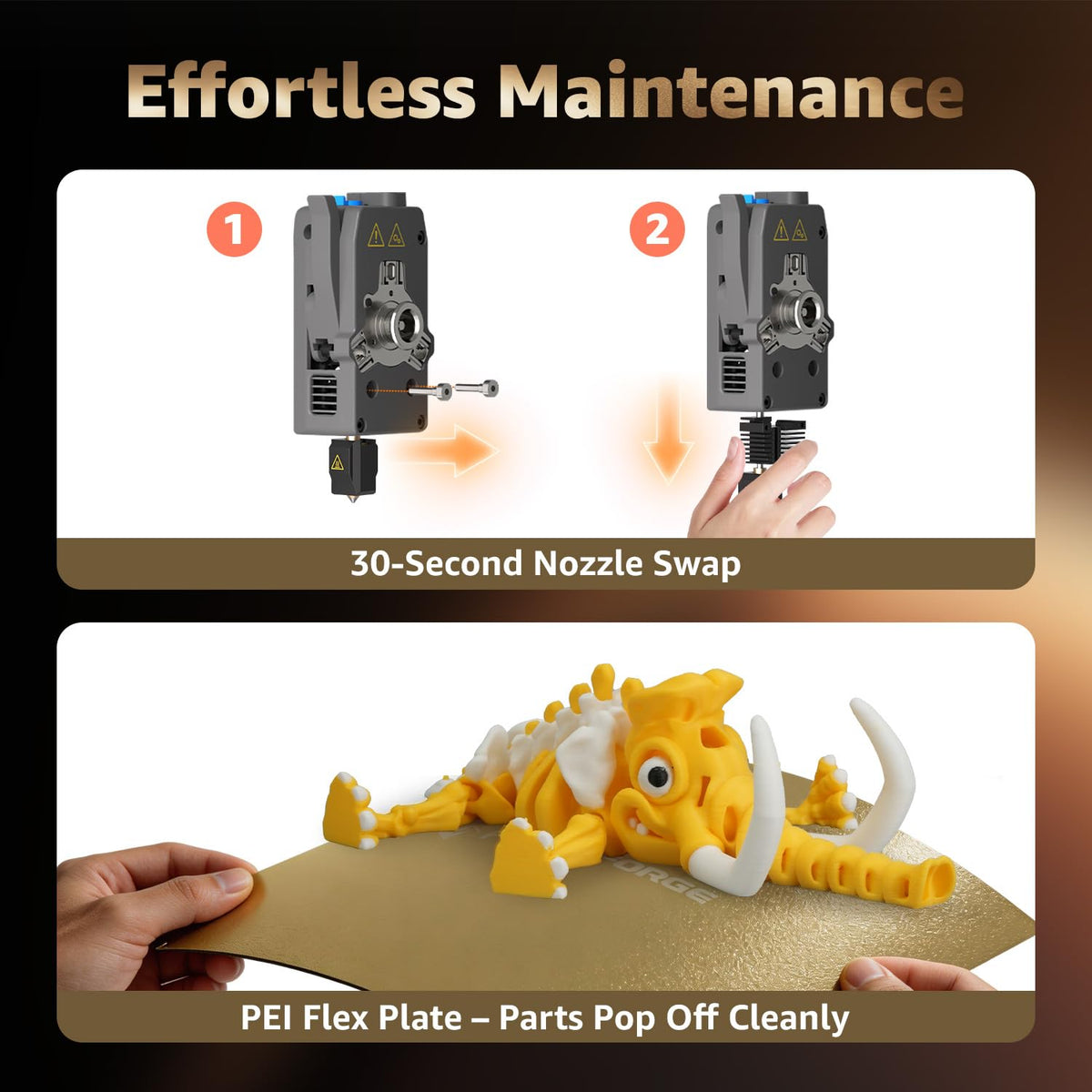 Flashforge Adventurer 5M 3D Printer for Beginners, 600mm/s Fast Printing, Direct Drive (280°C), Auto-Leveling, 8.7"x8.7"x8.7" PEI Build Plate - Ideal for Home, School & Makers