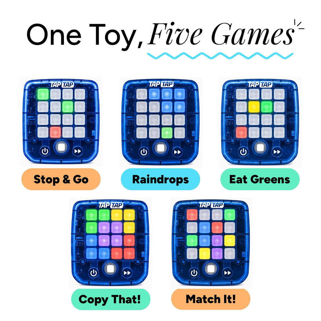Handheld Electronic Game for Kids - 5 Mini Games (Purple)
