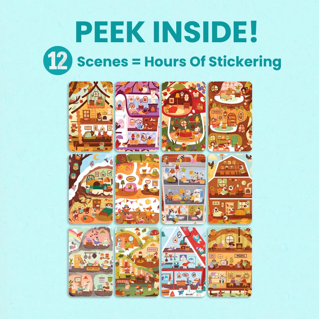 Cupkin Mosaic Sticker Art | ABC Activity Book, 52 Pages, 3000+ Stickers