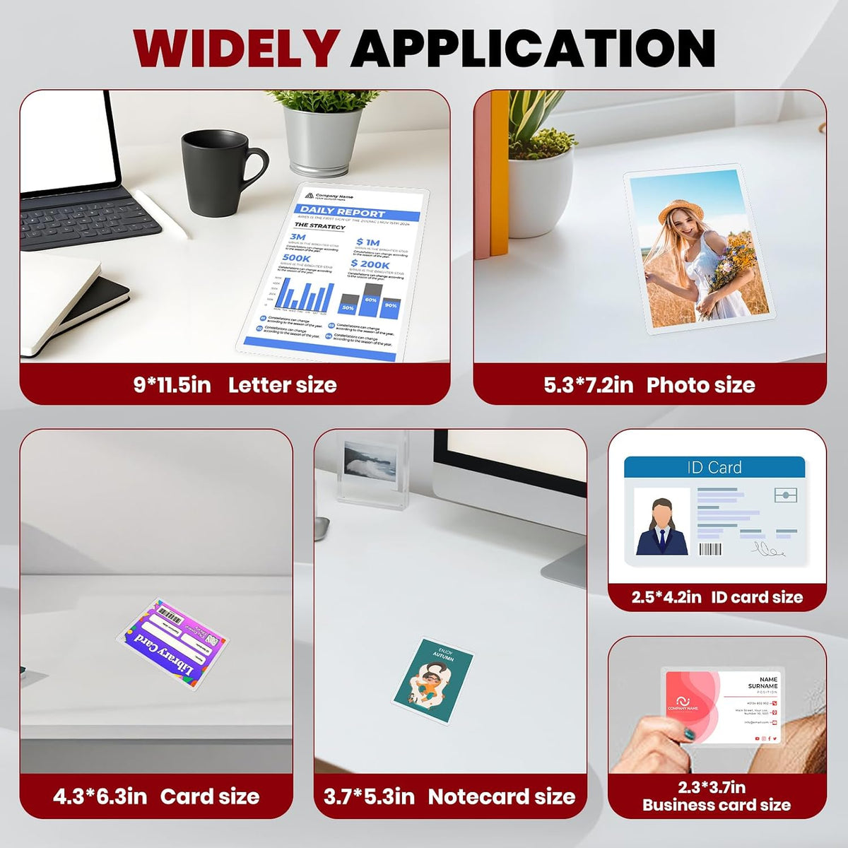 CAREGY 180 Count Thermal Laminating Pouches,5Mil