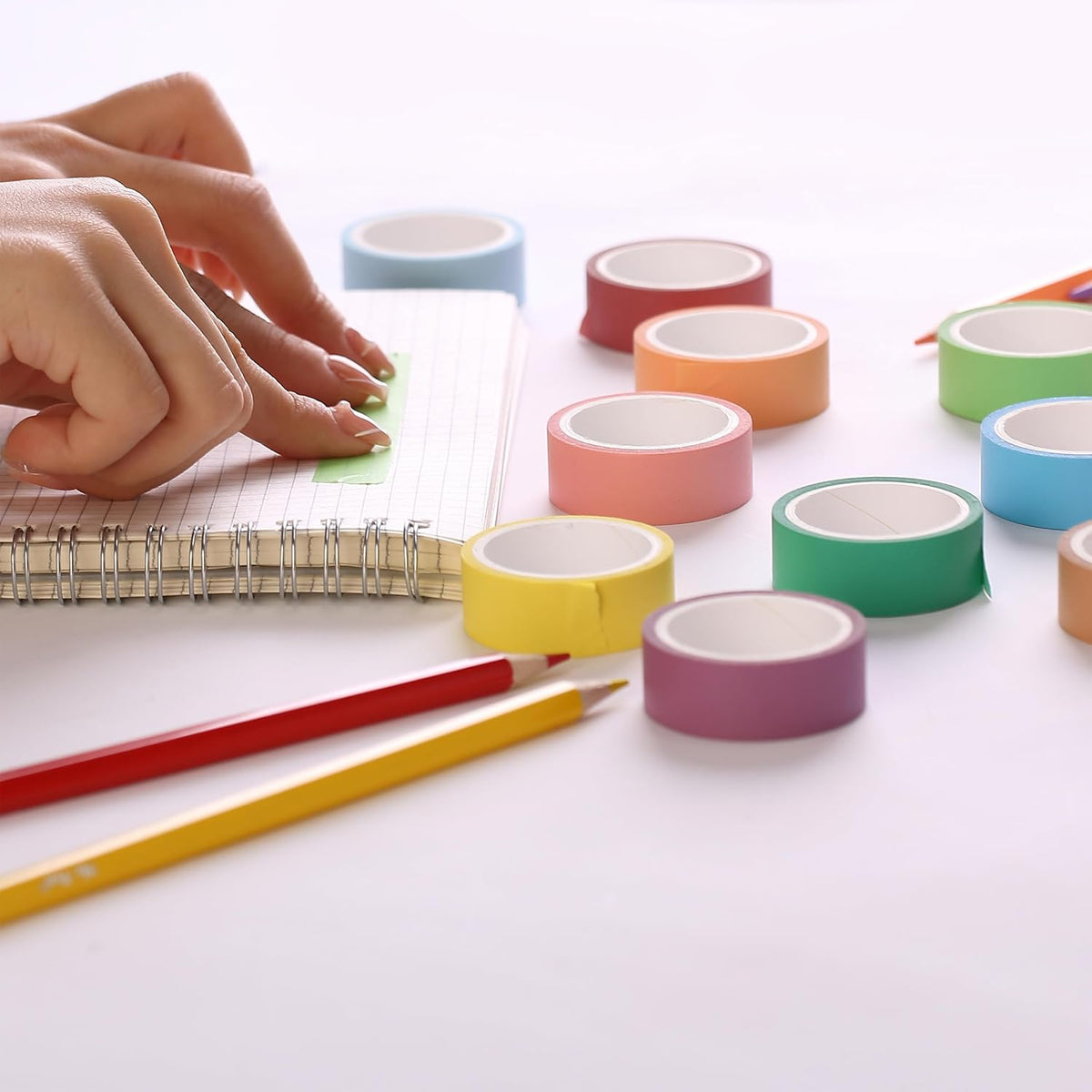 Mr. Pen- Washi Tape Set, 10 Rolls, 5.5 Yards/Roll