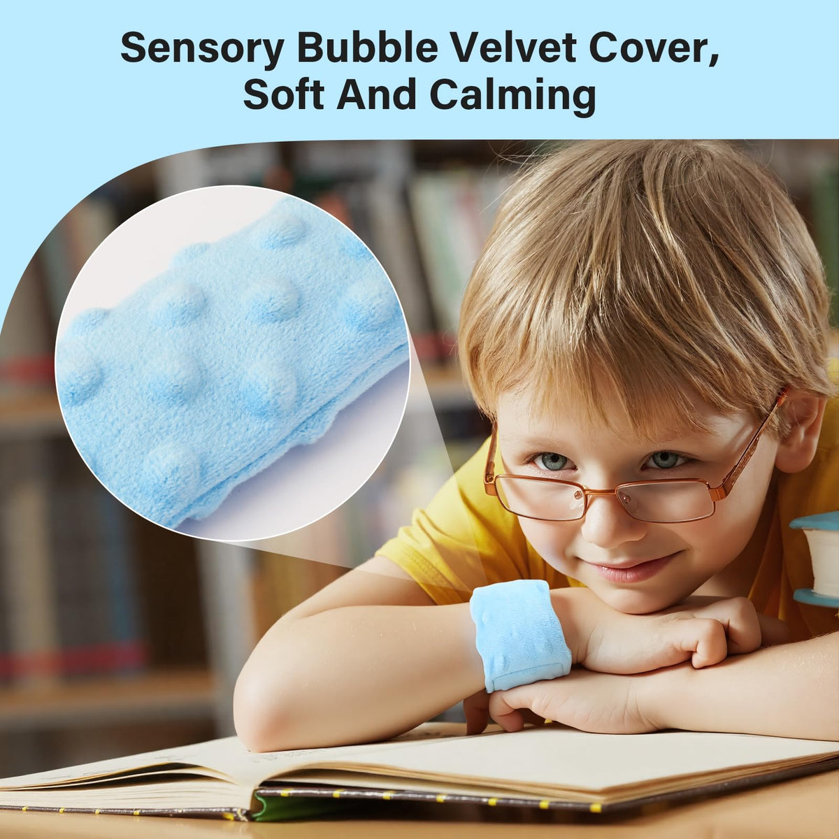 Sensory Weighted Bracelets for Kids, Sensory Wristbands for Autism ADHD SPD Anxiety Relief, Calming and Focus for Special Needs Child, Two Pack, Light Purple