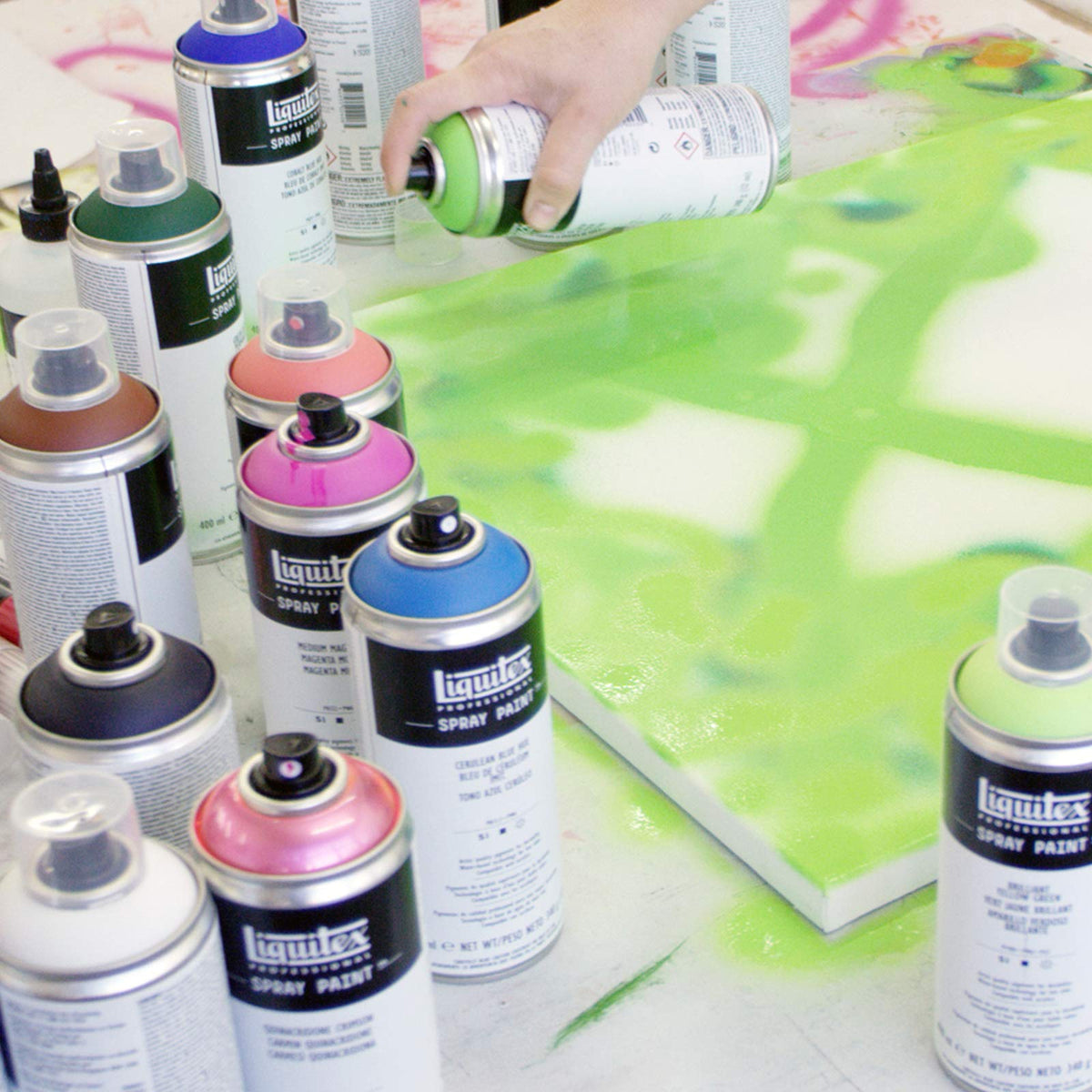 Liquitex Professional Acrylic Spray Paint – 12oz (400mL) | Matte, Low-Odor, ASTM D4236 Safe