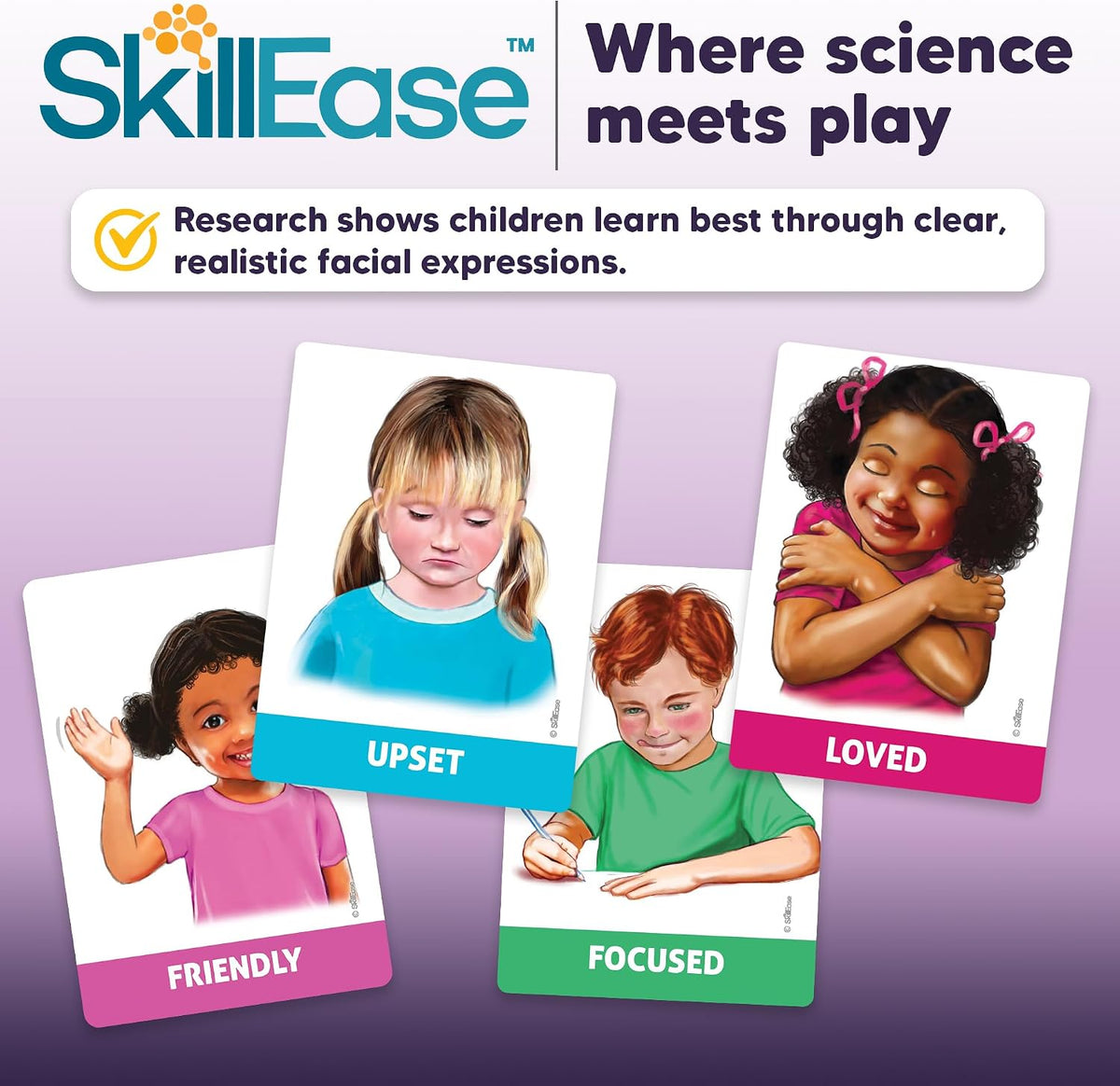 SkillEase Exploding Emotions Flashcards and Game: 2 in 1, Hilarious Family Fun, Social Emotional Learning, Feeling Cards for Kids, Teaches Social Skills, Autism