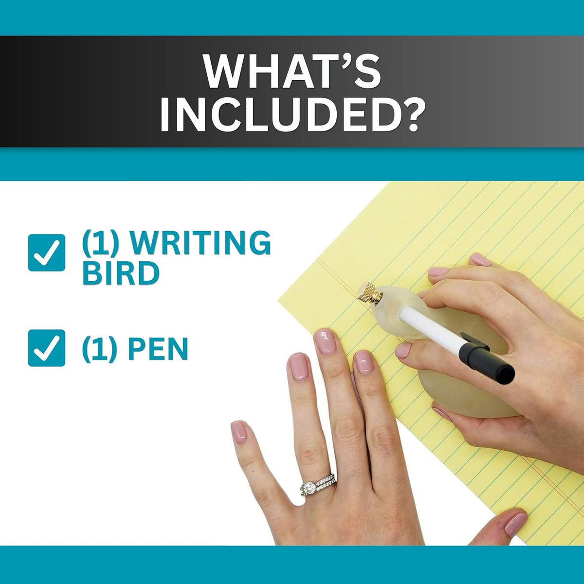 Achieva Writing Bird - Adaptive Writing Pen Grip for Arthritis