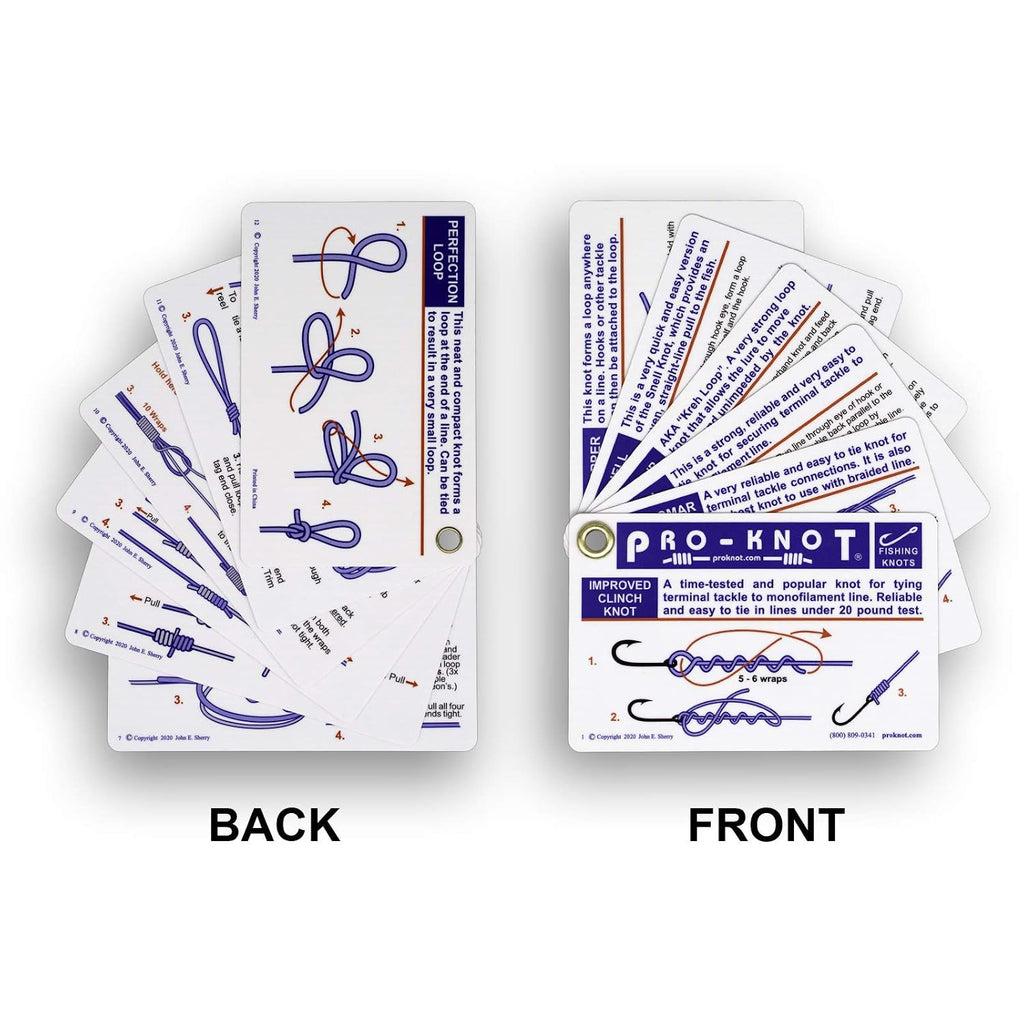 Pro-Knot Fishing Knots Waterproof Reference Cards