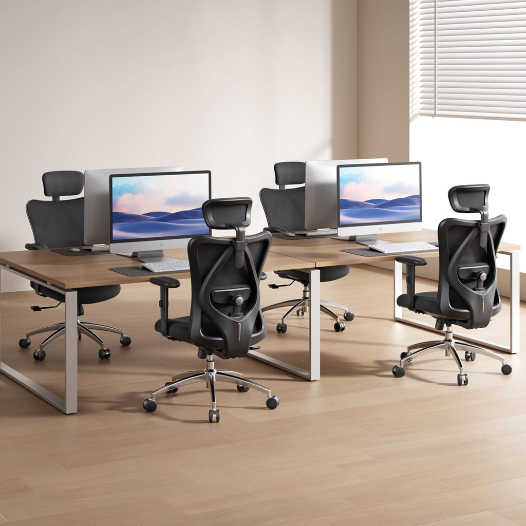 SIHOO M18 Ergonomic Office Chair, Mesh Back Desk Chair with Headrest