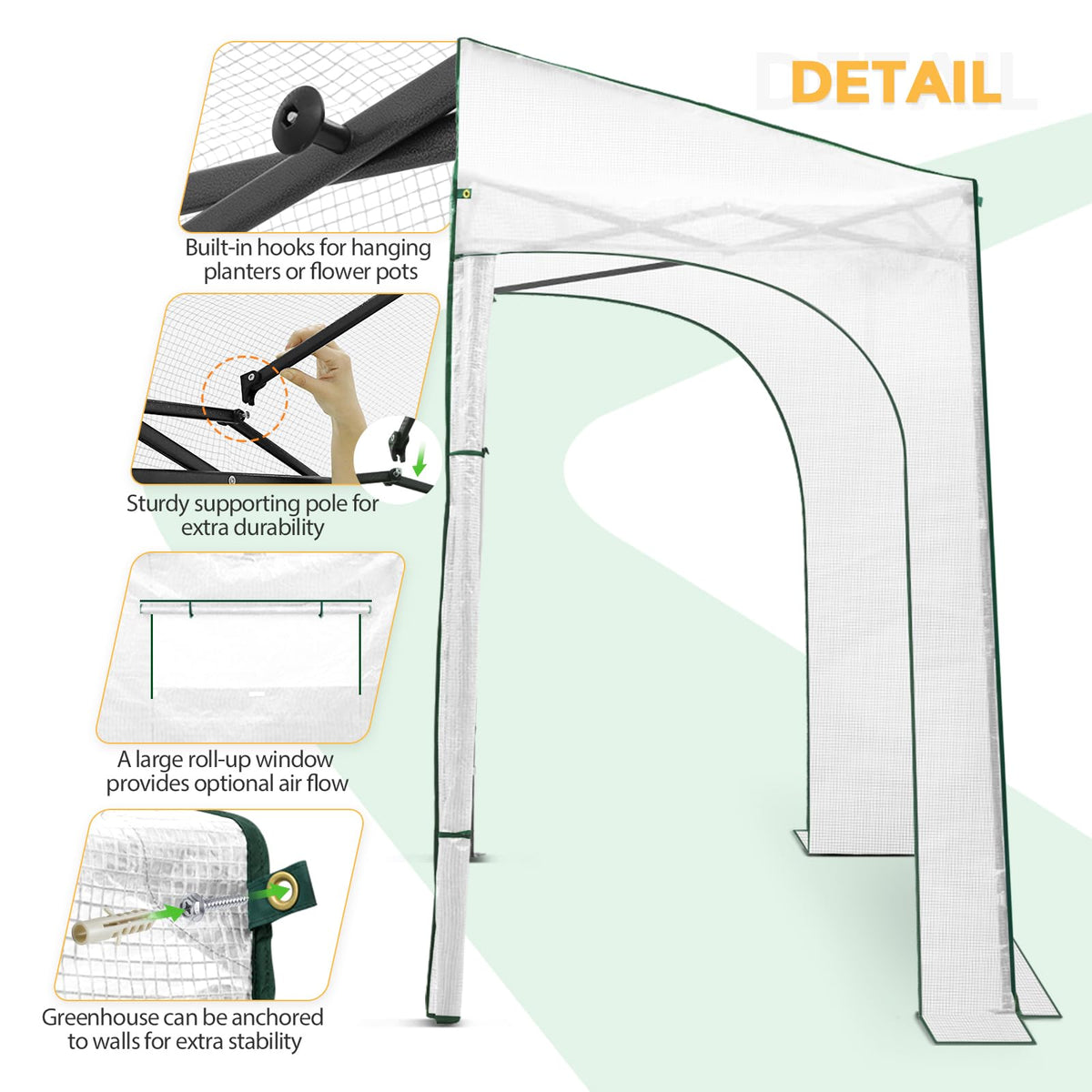 EAGLE PEAK Pop-Up Walk-In Greenhouse (Multiple Sizes)