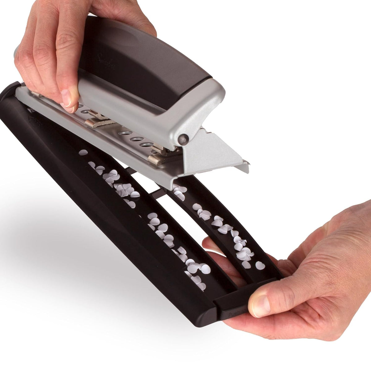 Swingline Precision Pro 3-Hole Punch – 10-Sheet Capacity, Adjustable 2-3 Hole, Metal (74037)