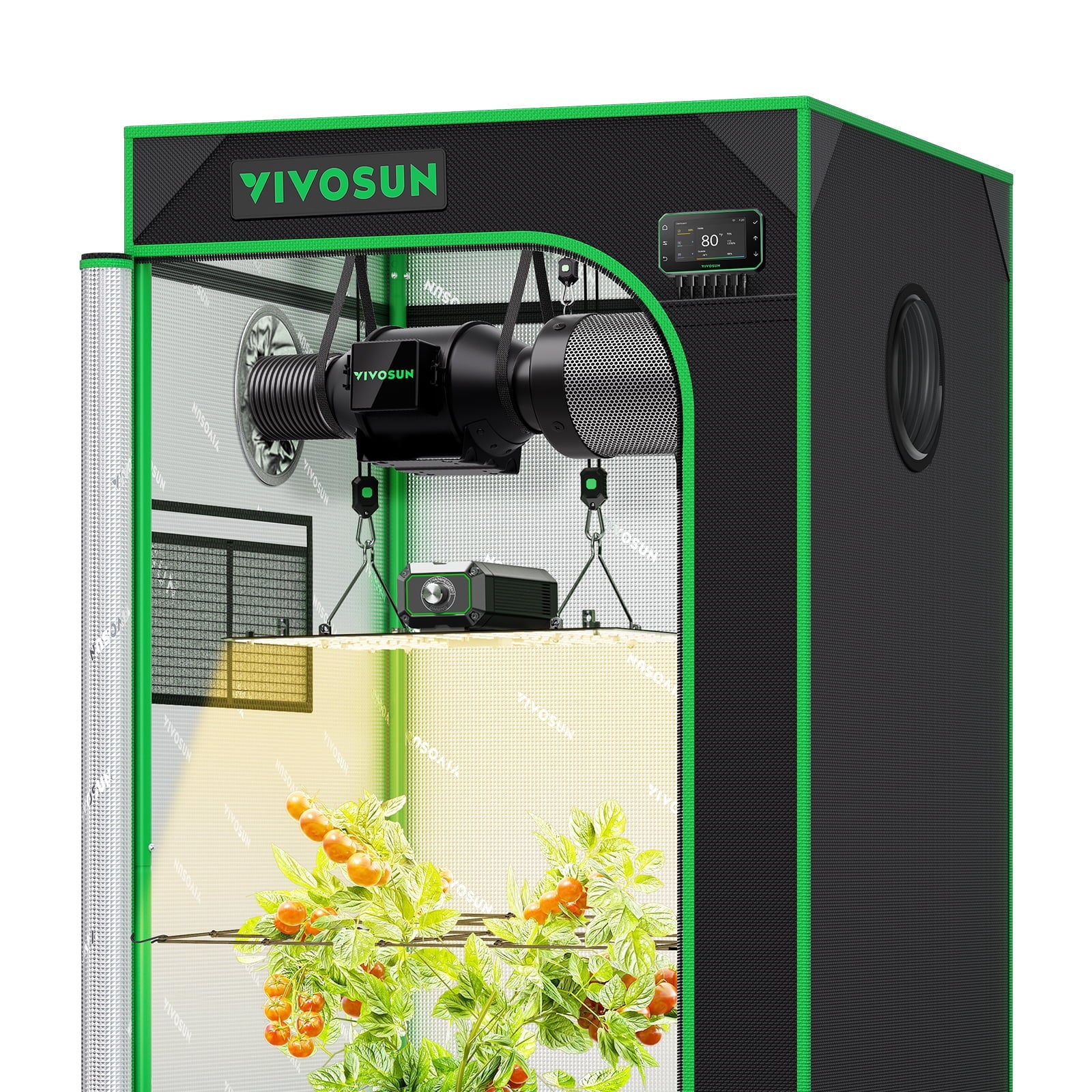 VIVOSUN GIY Smart Grow Tent System 2x2, WiFi-Integrated Grow Tent Kit,