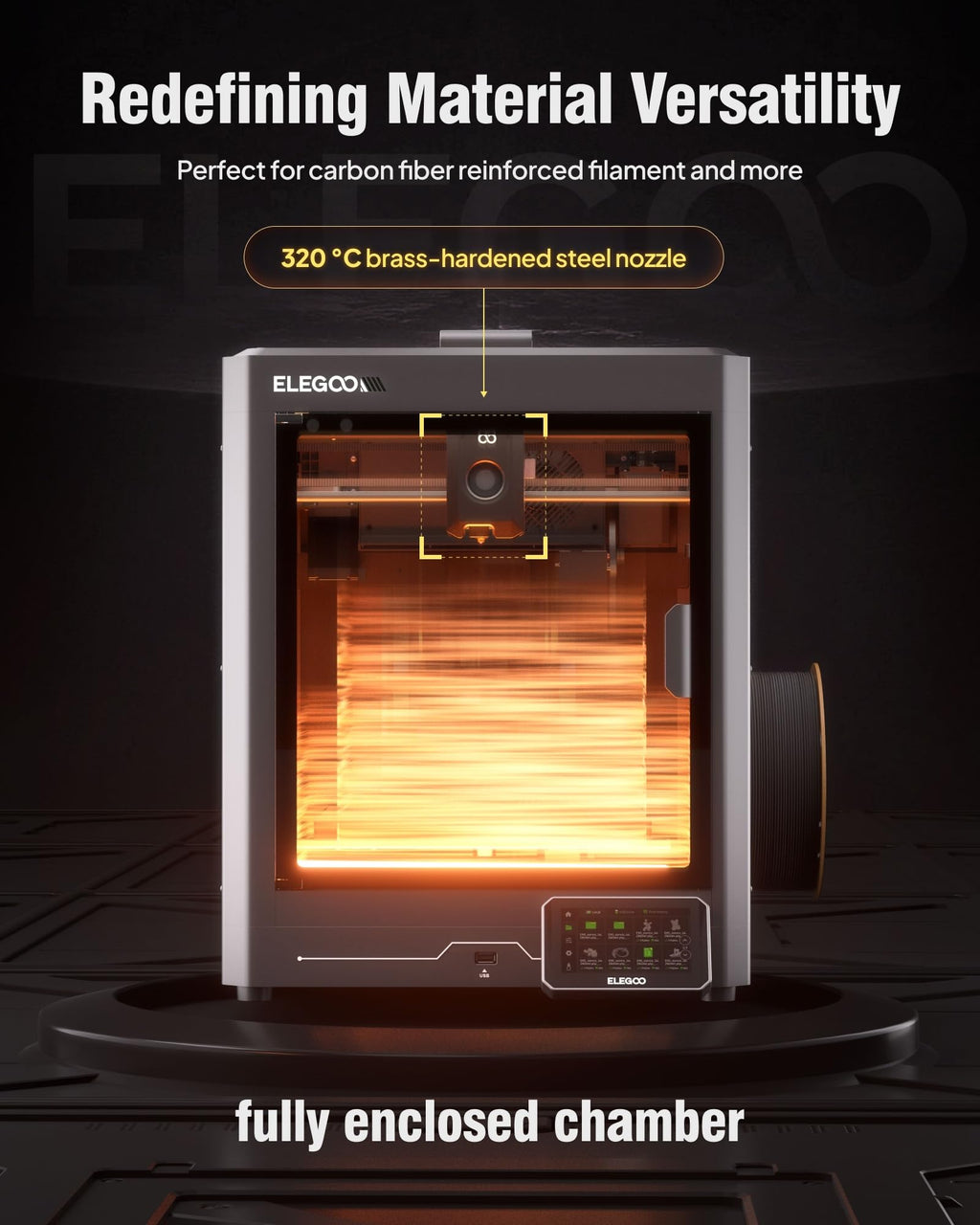ELEGOO Neptune 3 Pro 3D Printer, Quick Assembly with Auto Leveling
