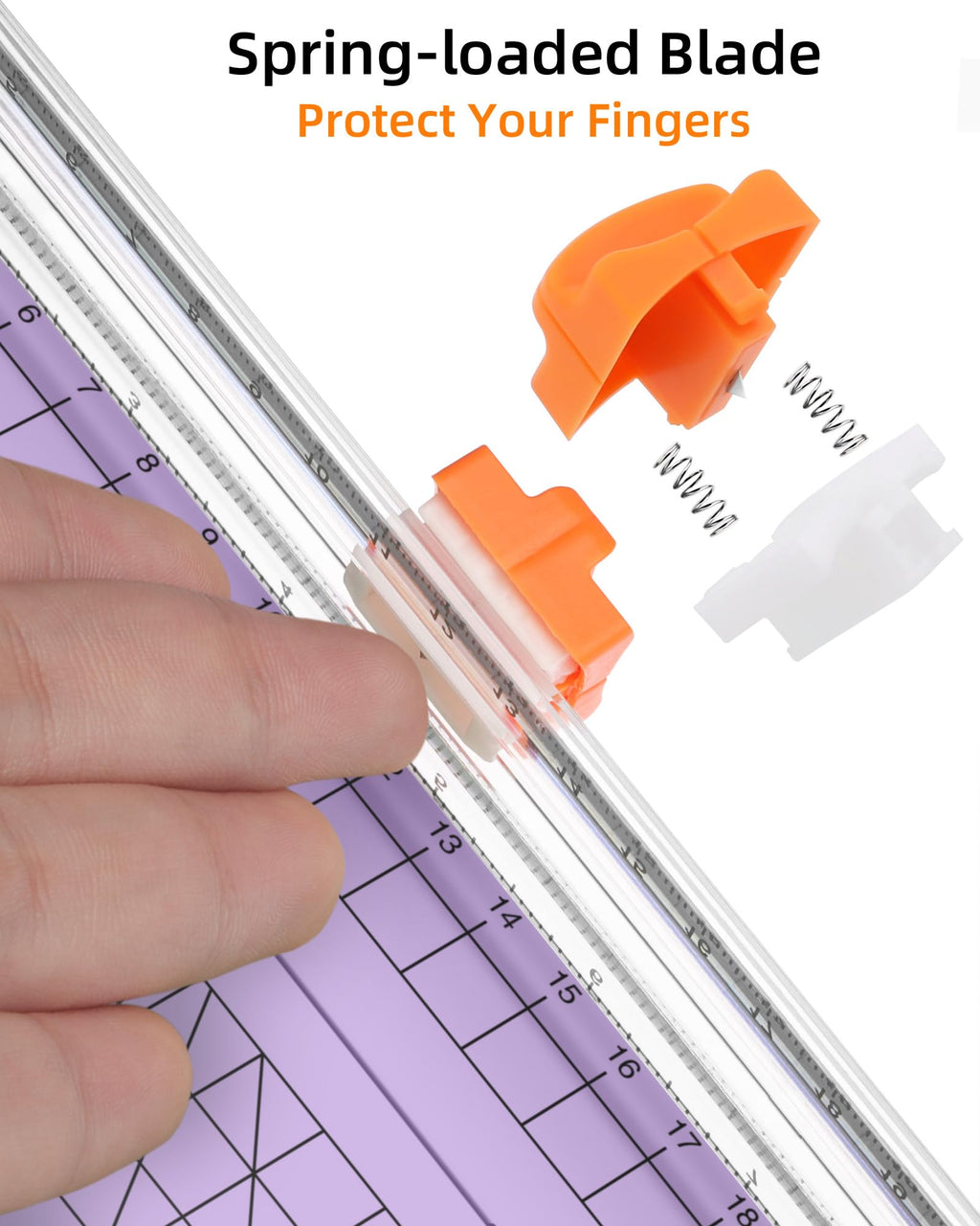 Firbon A5 Paper Cutter, Small Straight Paper Trimmer with Side Ruler