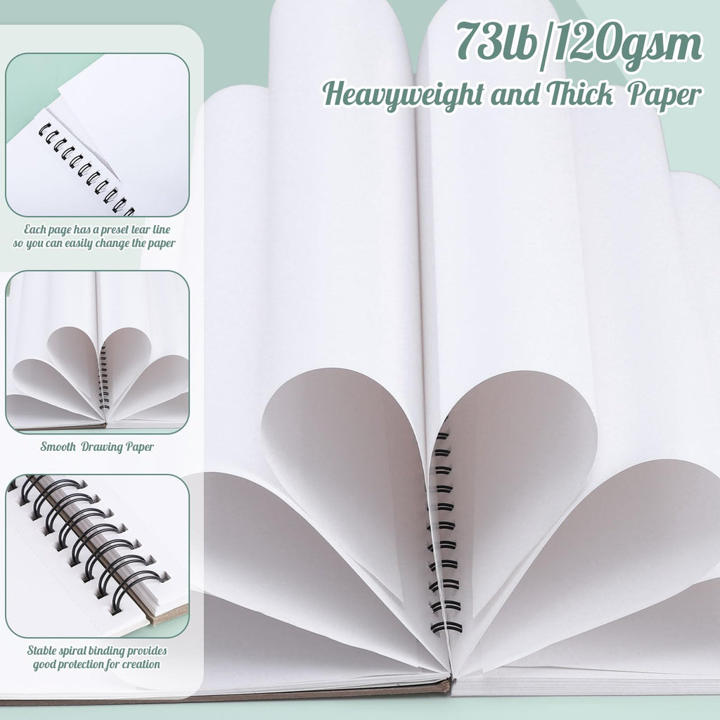 50 Sheets Marker Paper Pad, 7.6 × 7.6 in, 120gsm Alcohol Marker Paper