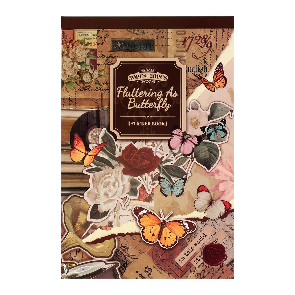 Scrapbook Stickers - 300 Pre-Cut Washi Stickers & 20 Scrapbook Papers for Travel Journaling