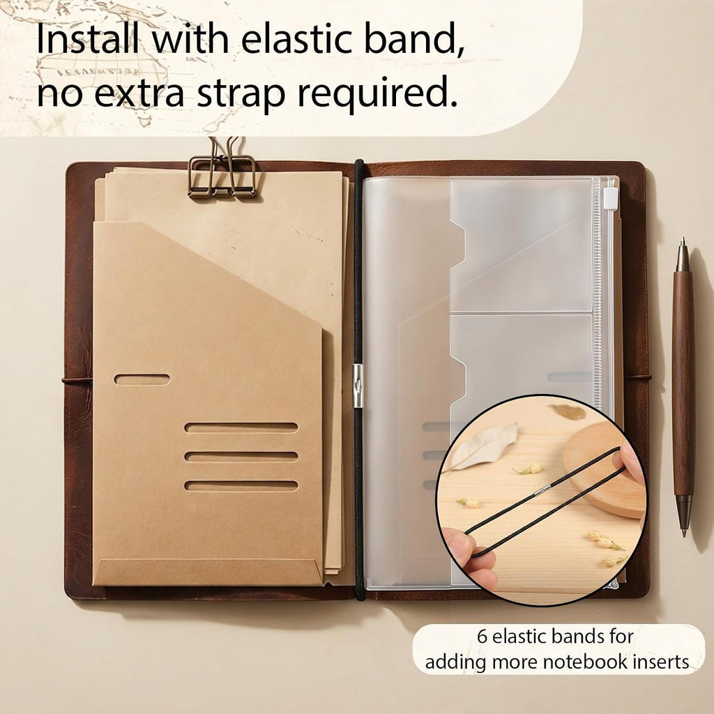 2PACK A5 Size Travelers Journal Notebook Accessories Inserts Kit