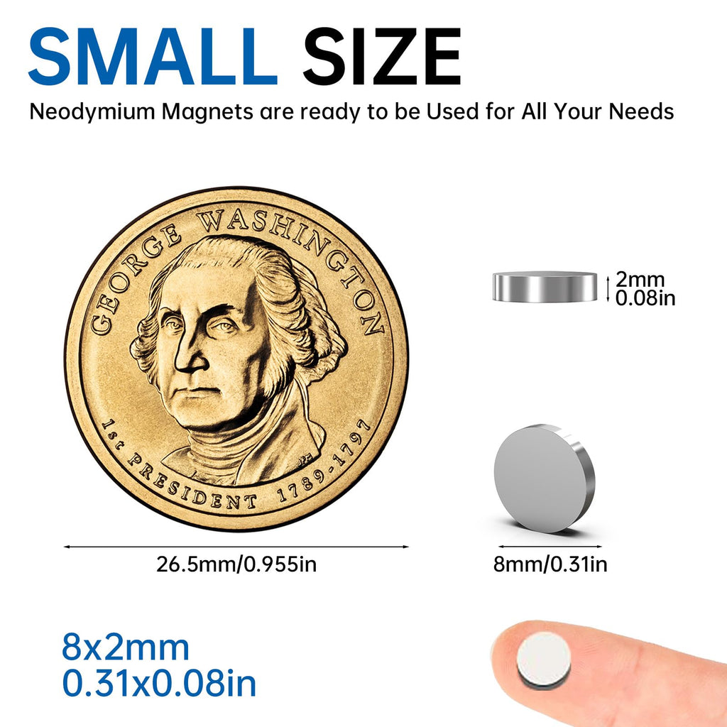 Magnet for Crafts, 622PCS Small Neodymium Magnet for 3D Printing