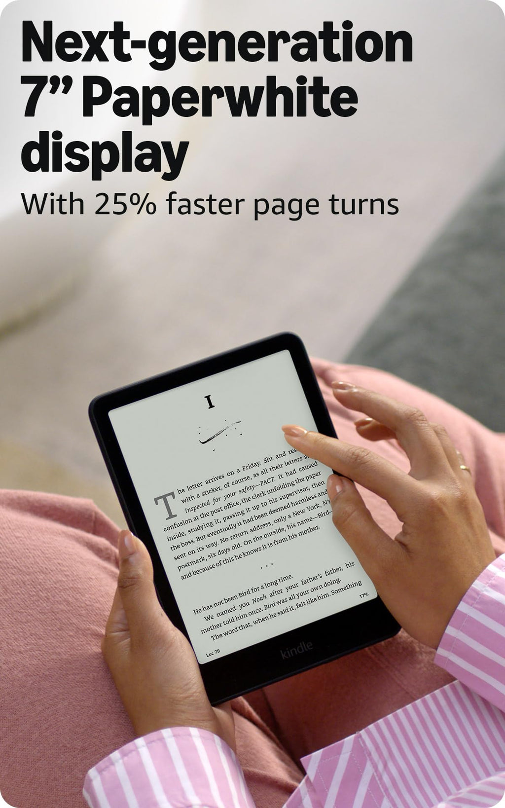 Amazon Kindle Paperwhite 16GB (2024 model) – 7" glare-free display and weeks of battery life – Raspberry