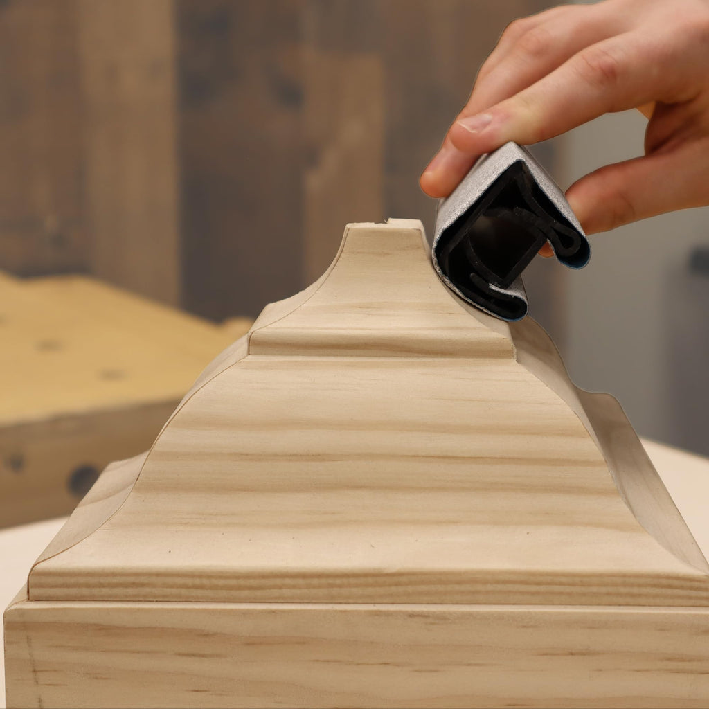 Milescraft 1622 Sand-It Multi-Surface Sanding Block. Sand Flat, Concave, Convex & Round Surfaces or Fit into Tight Spaces. Accepts any ¼ Sheet of Sand Paper. 150 Grit Sand Paper Included