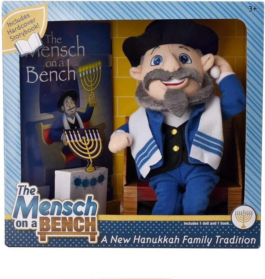 The As Seen on Shark Tank Hanukkah Decor with Hardcover Book and Removable Bench