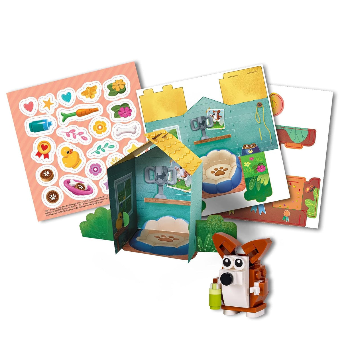LEGO Books: Desk Pets – Corgi (Ages 6+, 55 Pieces)