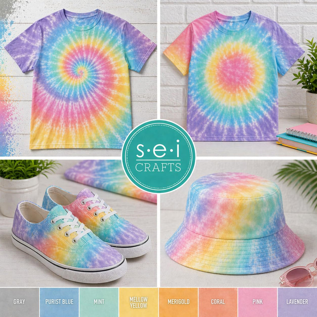 Sei Tie Dye Kit Natural Fade, 8 Color Earth Tone Fabric Dye Spray Set
