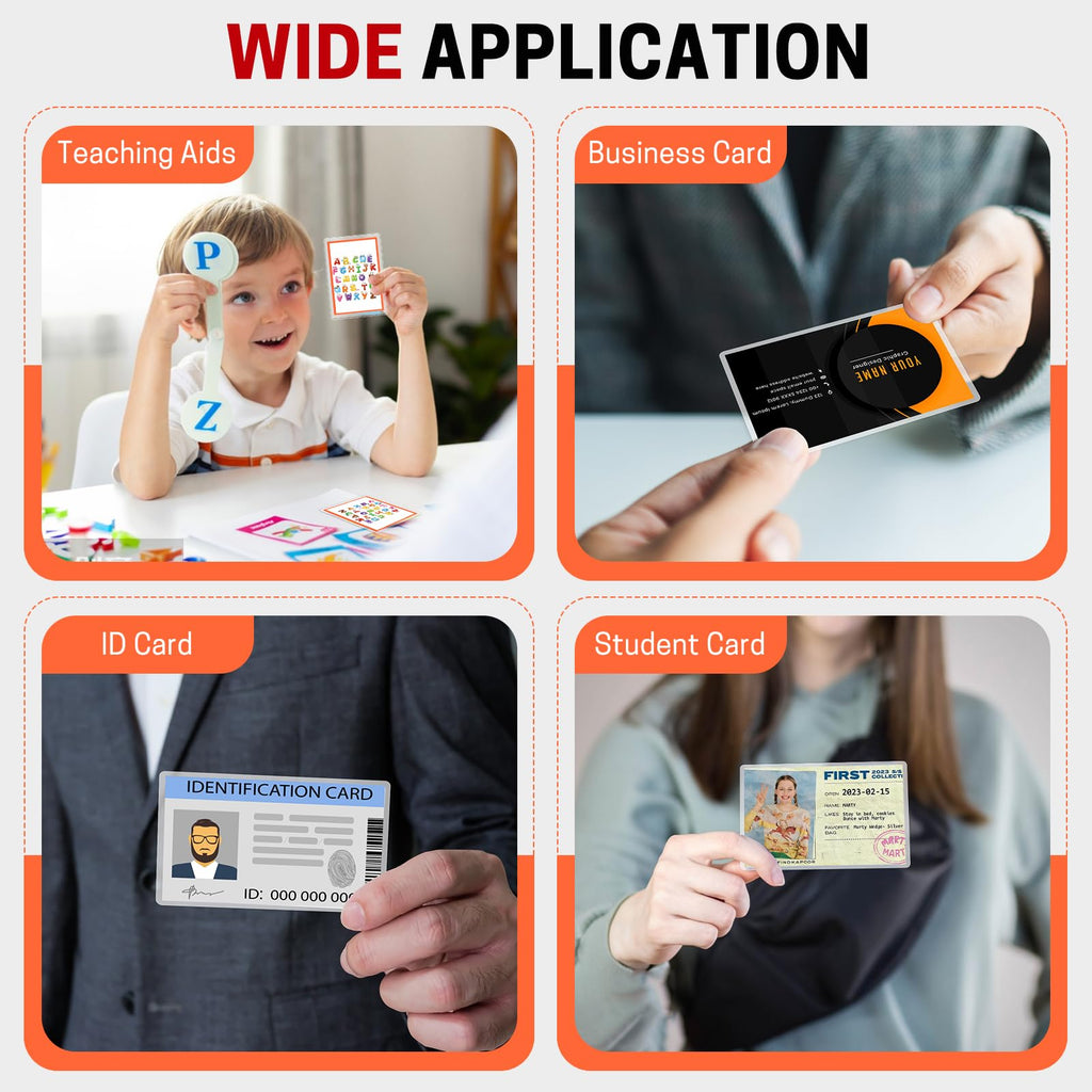 CAREGY: 200-Count Business Card Size Laminating Pouches (5 Mil)