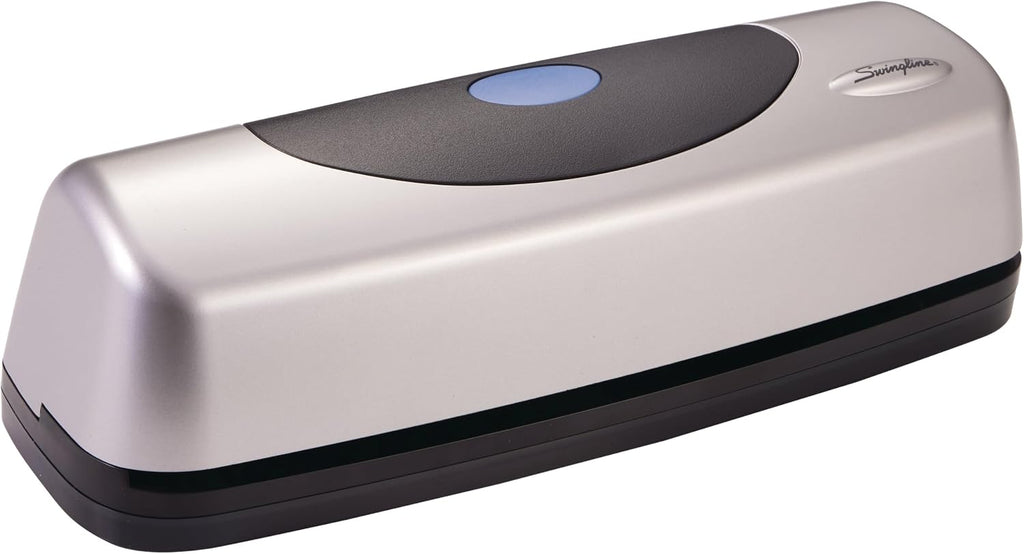 Swingline Electric 3-Hole Punch – 15-Sheet Capacity, AC or Battery Powered (74515)