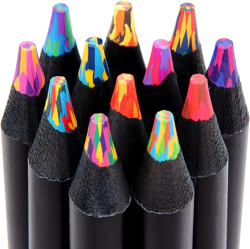 Yangmei Stocking Stuffers, Art Supplies, 12 Rainbow Colored Pencils